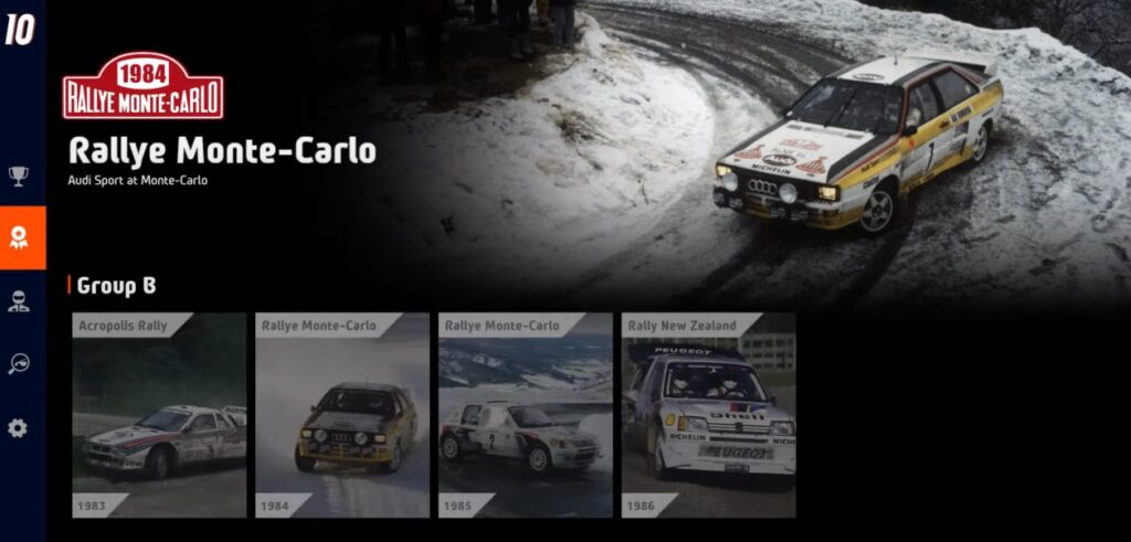 WRC 10 anniversary mode