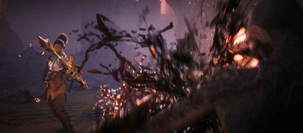 Dragon age the veilguard cutscene archer attacking enemy