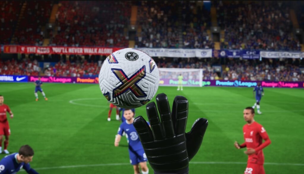 fifa 23 graphics showing a goal being saved