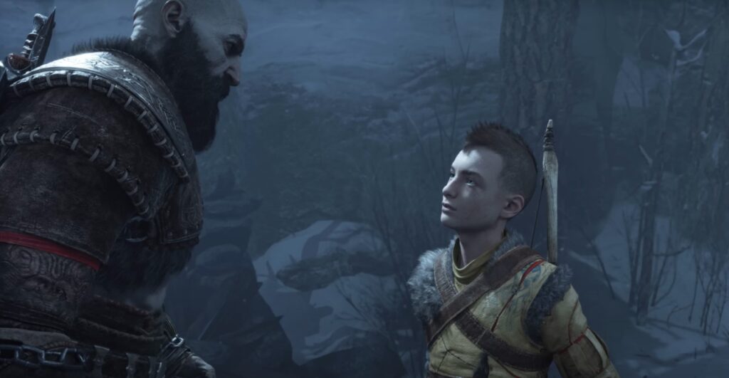 god of war ragnarok guide father and son looking at each other