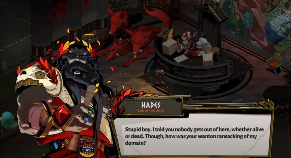 hades game review talking cutscene