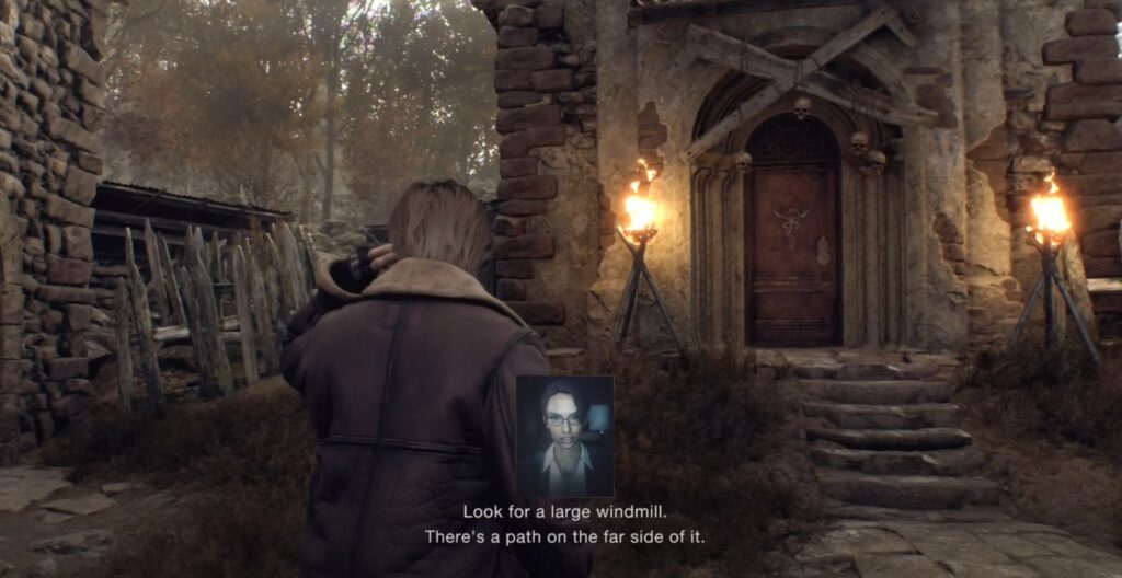 resident evil 4 remake leon in the village