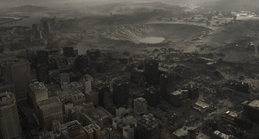 resident evil requiem city scape