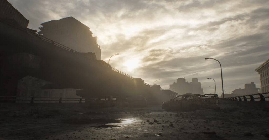 Resident Evil Requiem city still