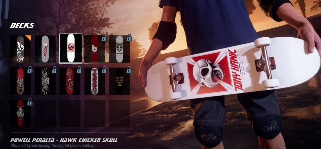 tony hawks pro skater 1 + 2 boards