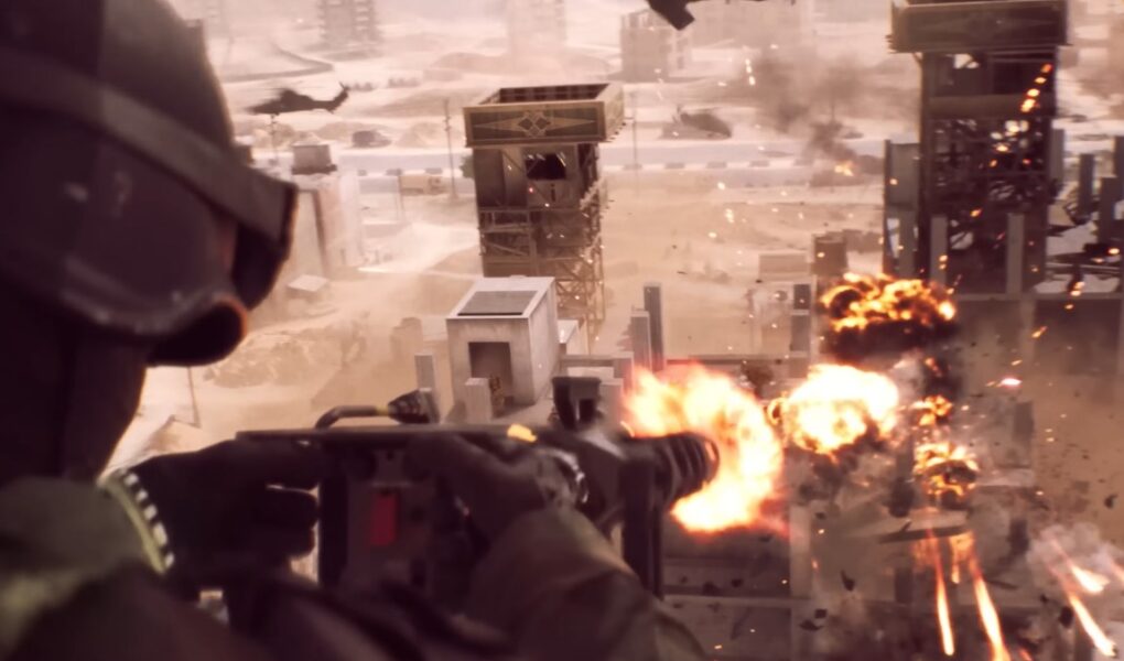battlefield 6 destroying building from chopper