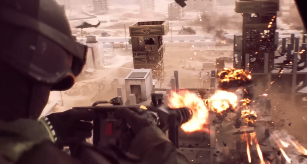 battlefield 6 destroying building from chopper