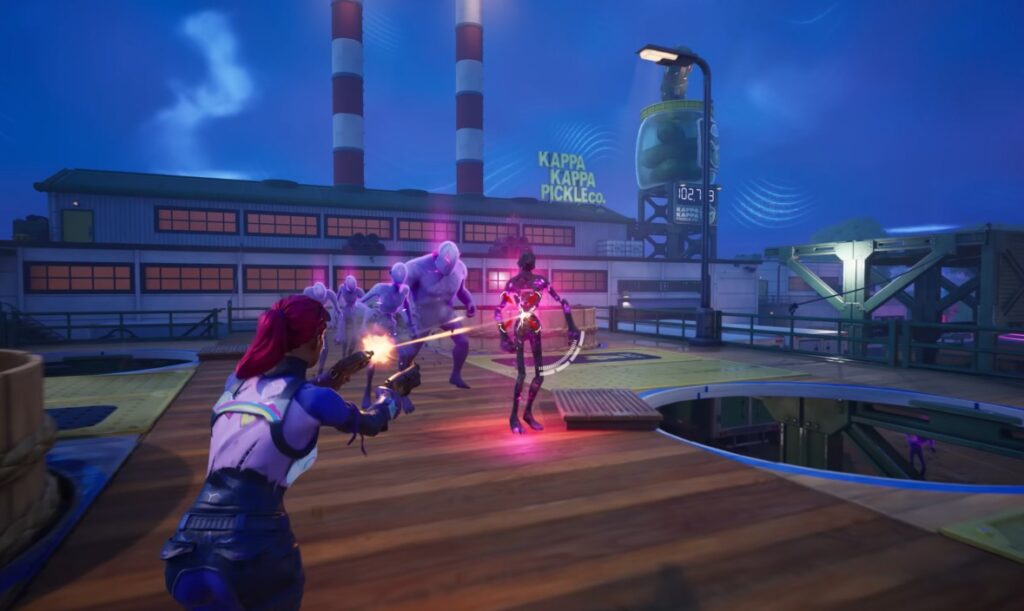 Fortnite gameplay cutscene player battle