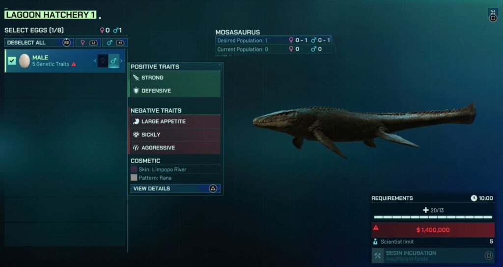 Jurassic World Evolution 3 lagoon hatchery