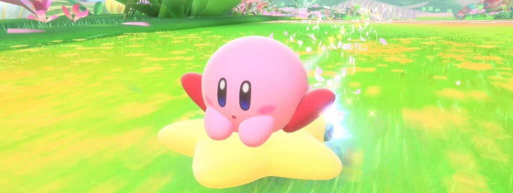 Kirby Air Riders gamer melts main cover