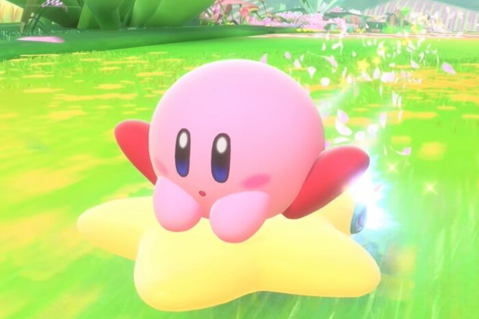 Kirby Air Riders gamer melts main cover