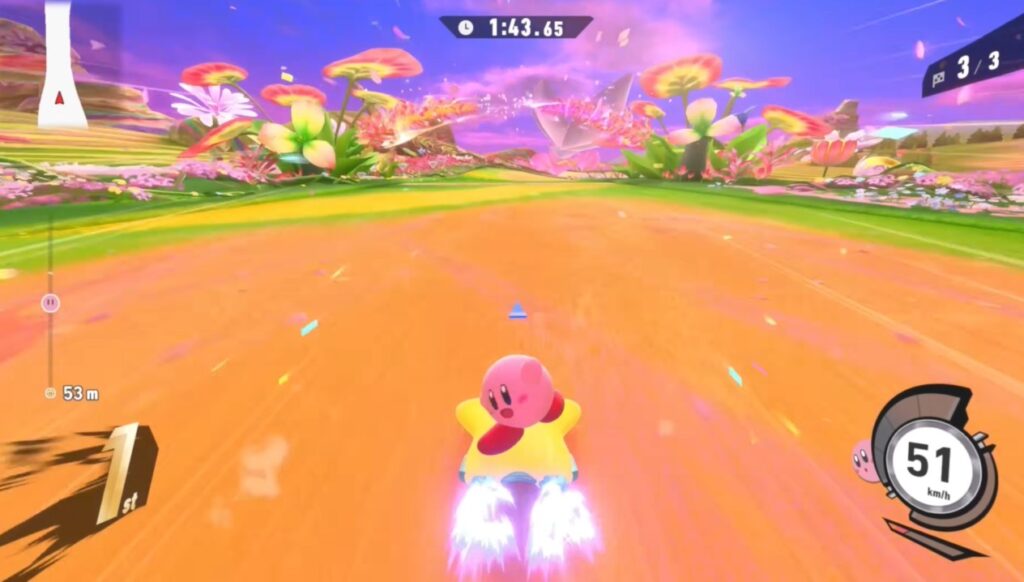Kirby Air Riders kirby trick