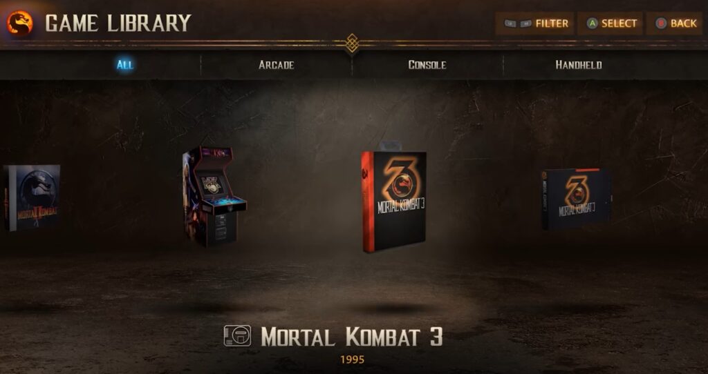 Mortal Kombat Legacy Kollection game library