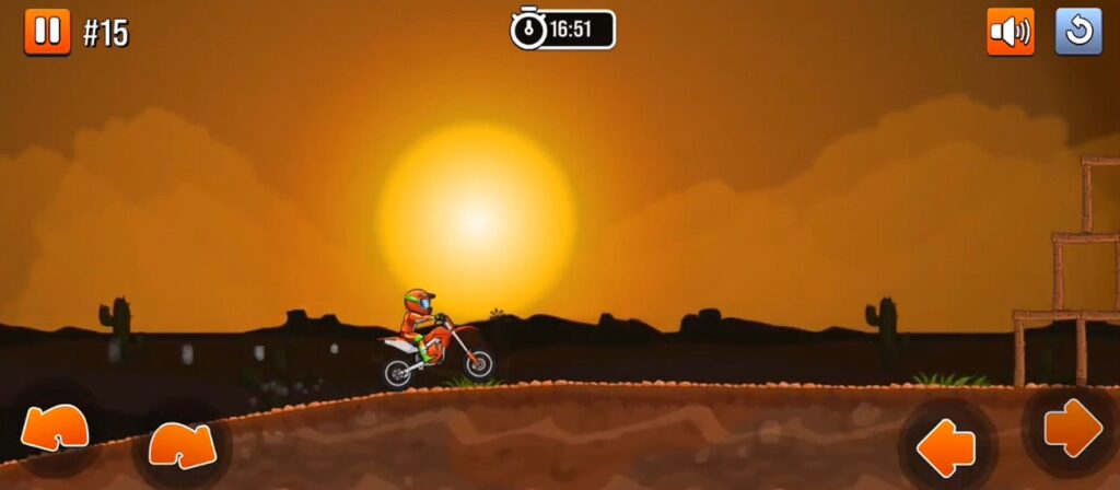 moto x3m sunset scene