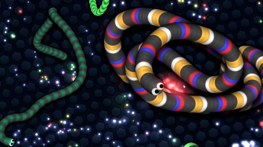 best browser games showing slither.io on gamer melts