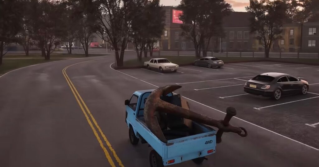 storage hunter simulator driving around town