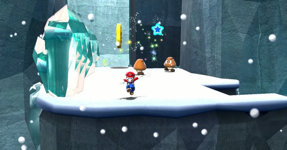 super mario galaxy ice level gameplay