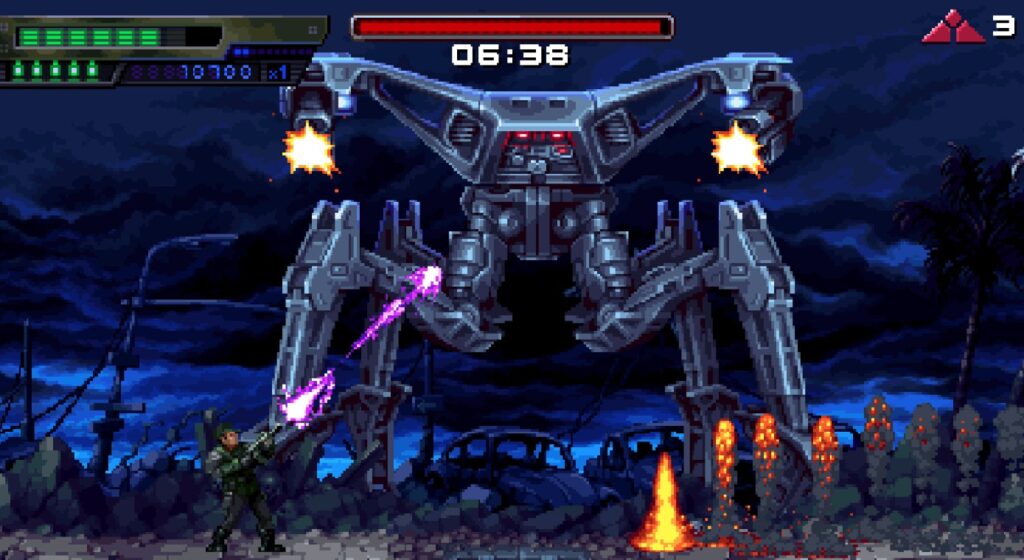terminator 2d no fate gameplay cutscene shooting boss