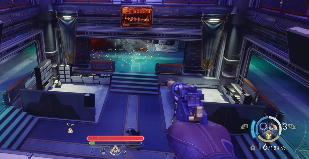 The Outer Worlds 2 first person gameplay scene