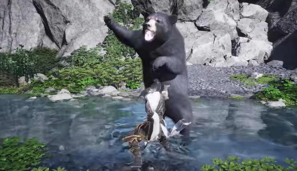 where winds meet fighting a bear