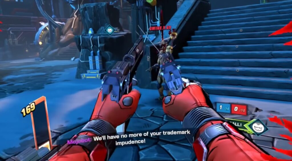Deadpool VR mojobot dialogue