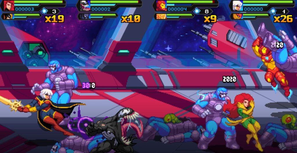 Marvel cosmic invasion co-up gameplay