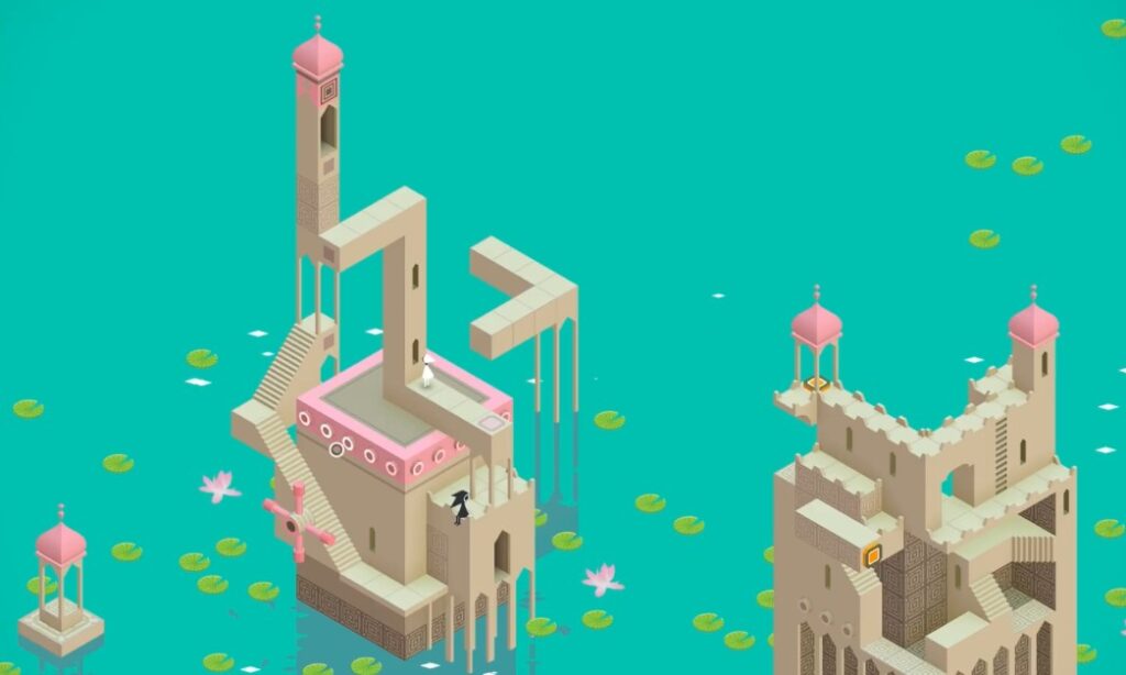 monument valley sea and pink level