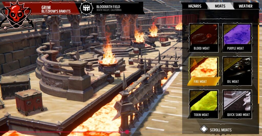 mutant football league 2 moat selection screen