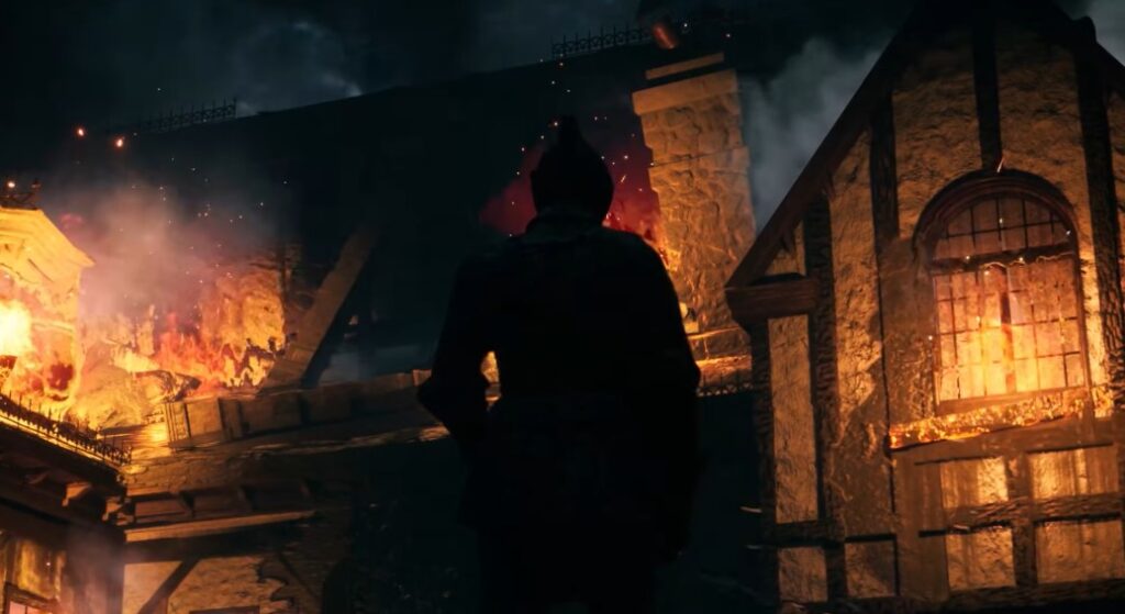 she's leaving burning house