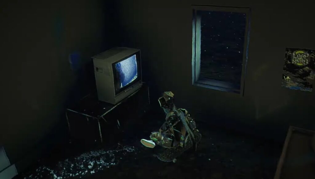 skate story staring into the tv