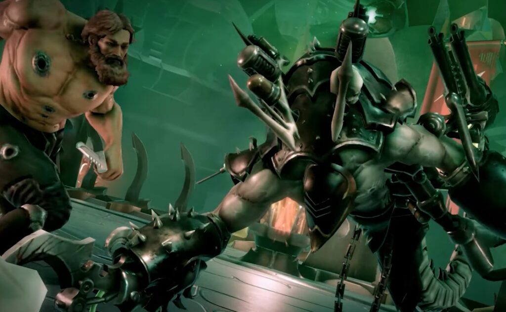 Warhammer 40K Rogue Trader fight gameplay