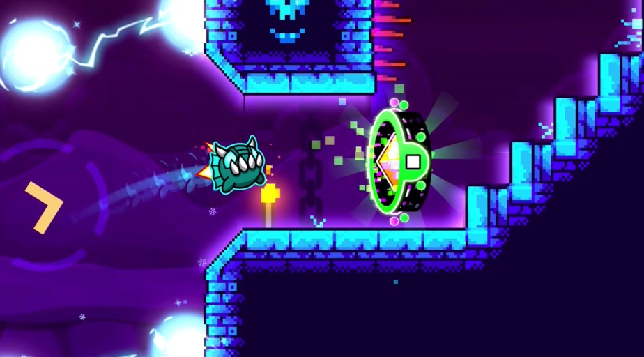 geometry dash blue walls