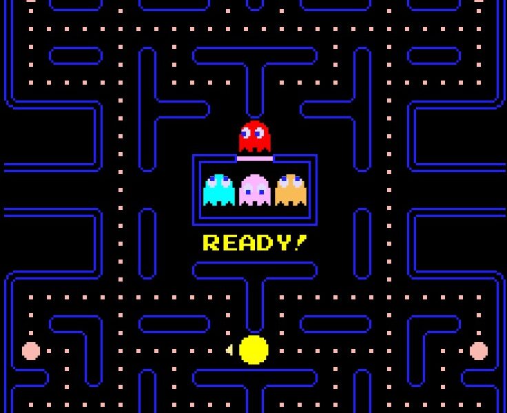 Pac-man start screen