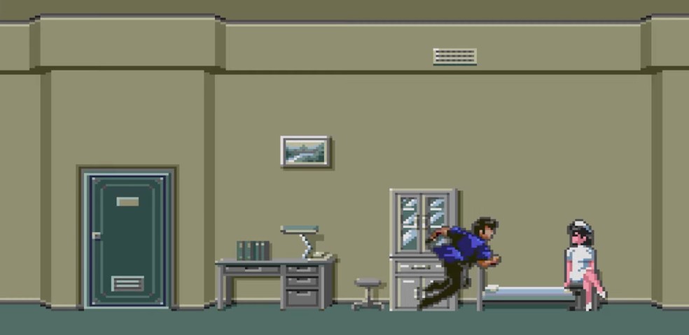 City Hunter gameplay featuring a nurse character