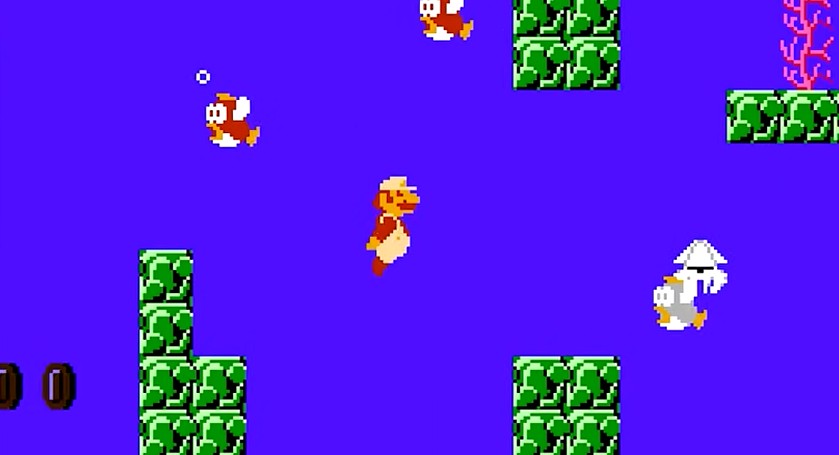 super mario bros gameplay world 2 underwater