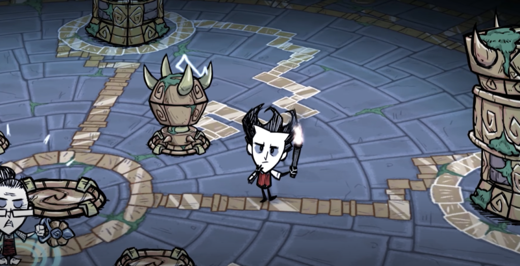 Don't Starve Together co-op gameplay with friends in survival world