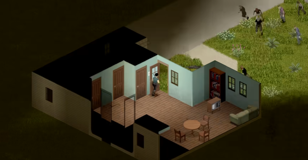 project zomboid player heading out zombie horde